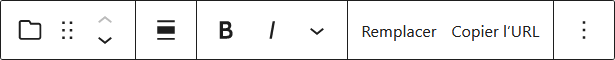 Options de mise en forme du texte dans le bloc Fichier