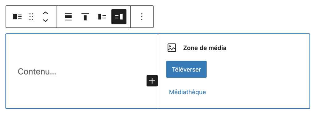 Média aligné à droite