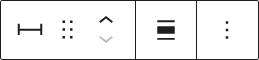 Barre d’outils du bloc Séparateur